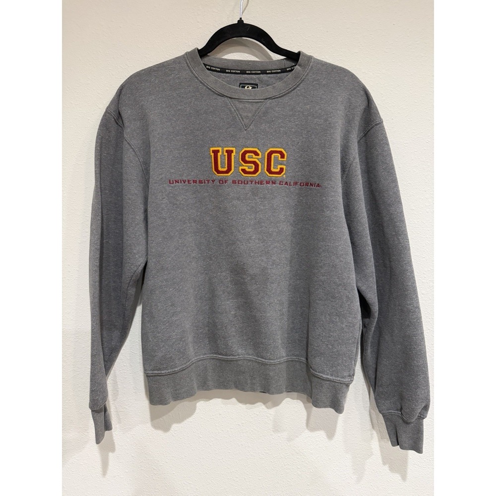 Vintage USC Trojans Crewneck Sweatshirt Heather Gray‎ Size Small